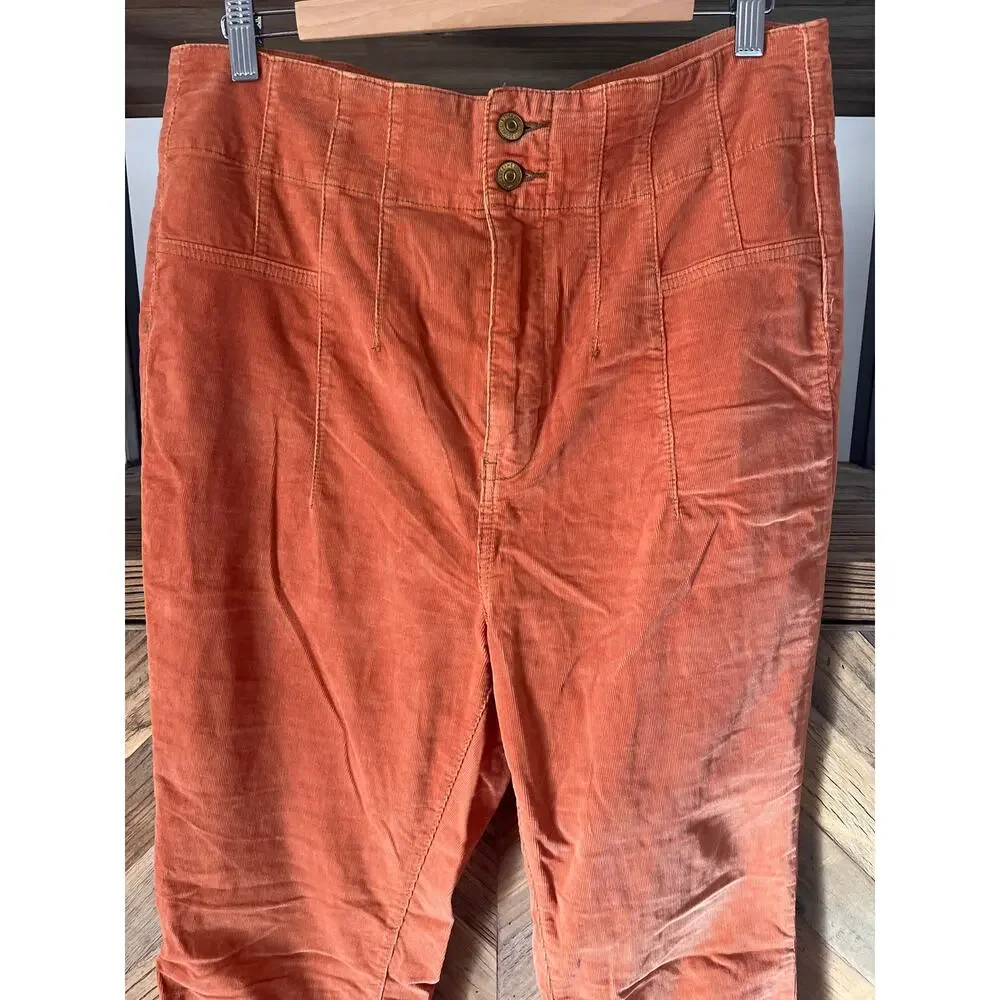 Free People We The Free Jayde Corduroy High Rise Flare Pants 32